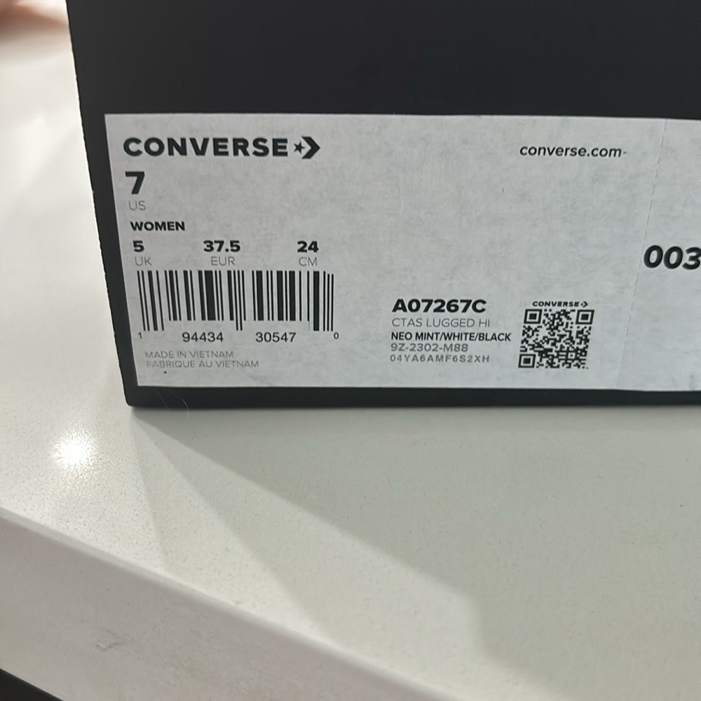 Mint Green Converse Platform - image 3